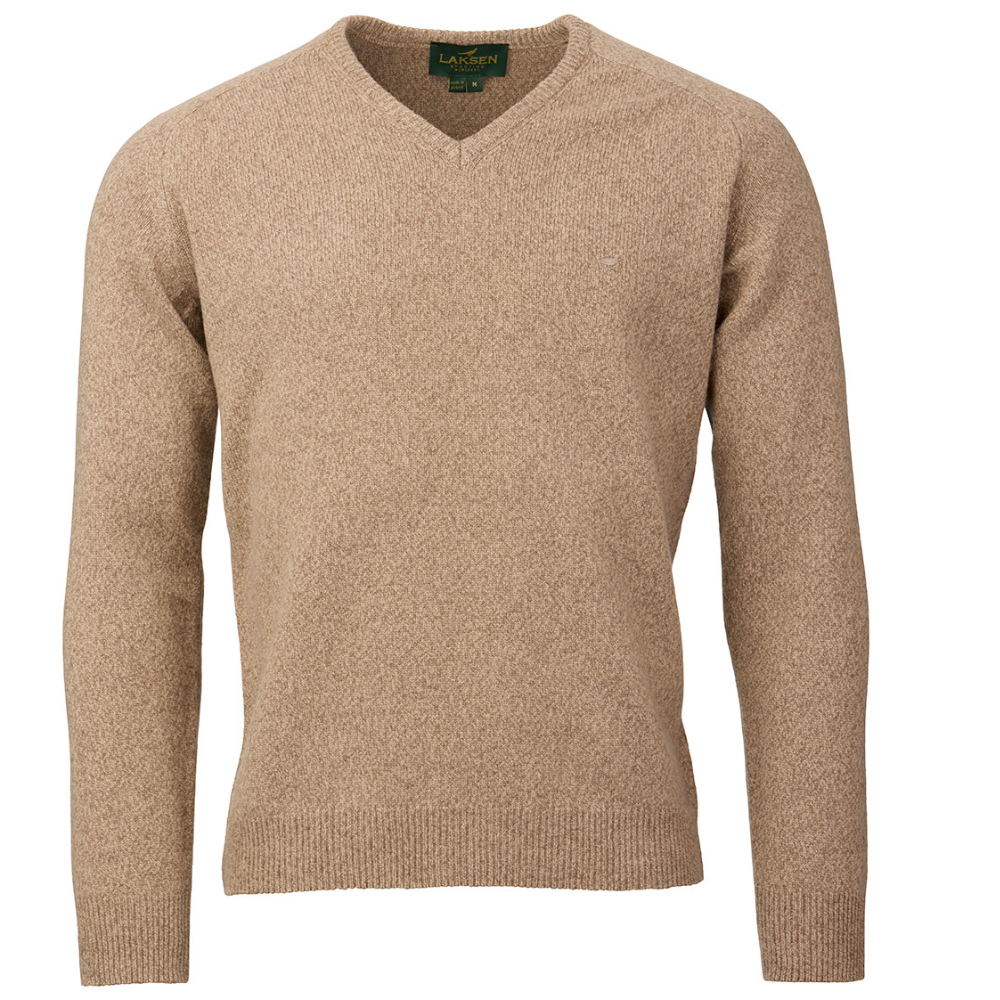 Laksen M"s Trent V-Neck Camel'