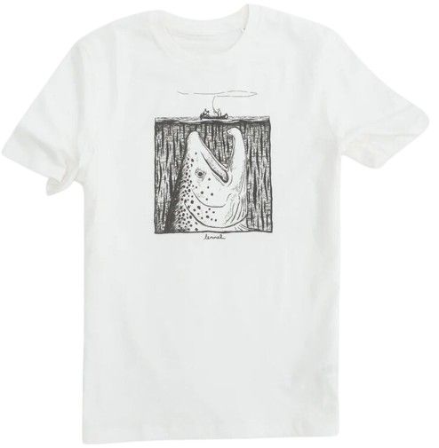 Lemmelkaffe T-Shirt Moby Trout Off White
