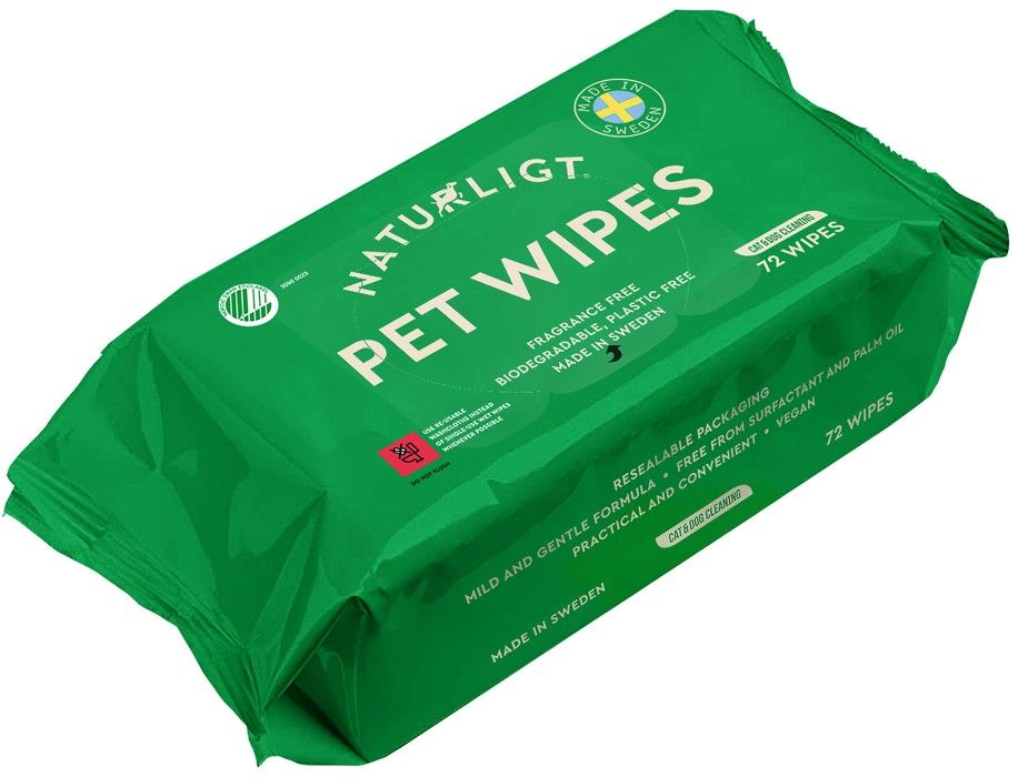 Naturligt Hundtugg Pet Wipes