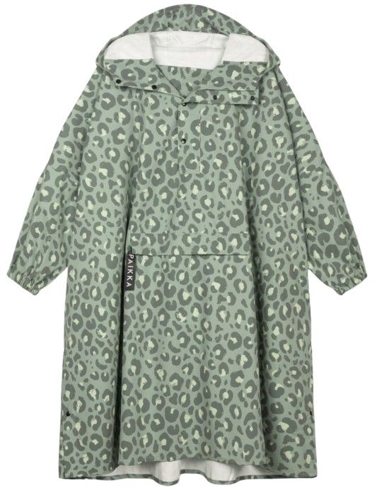 PAIKKA Human Rain Poncho Green Leo One Size