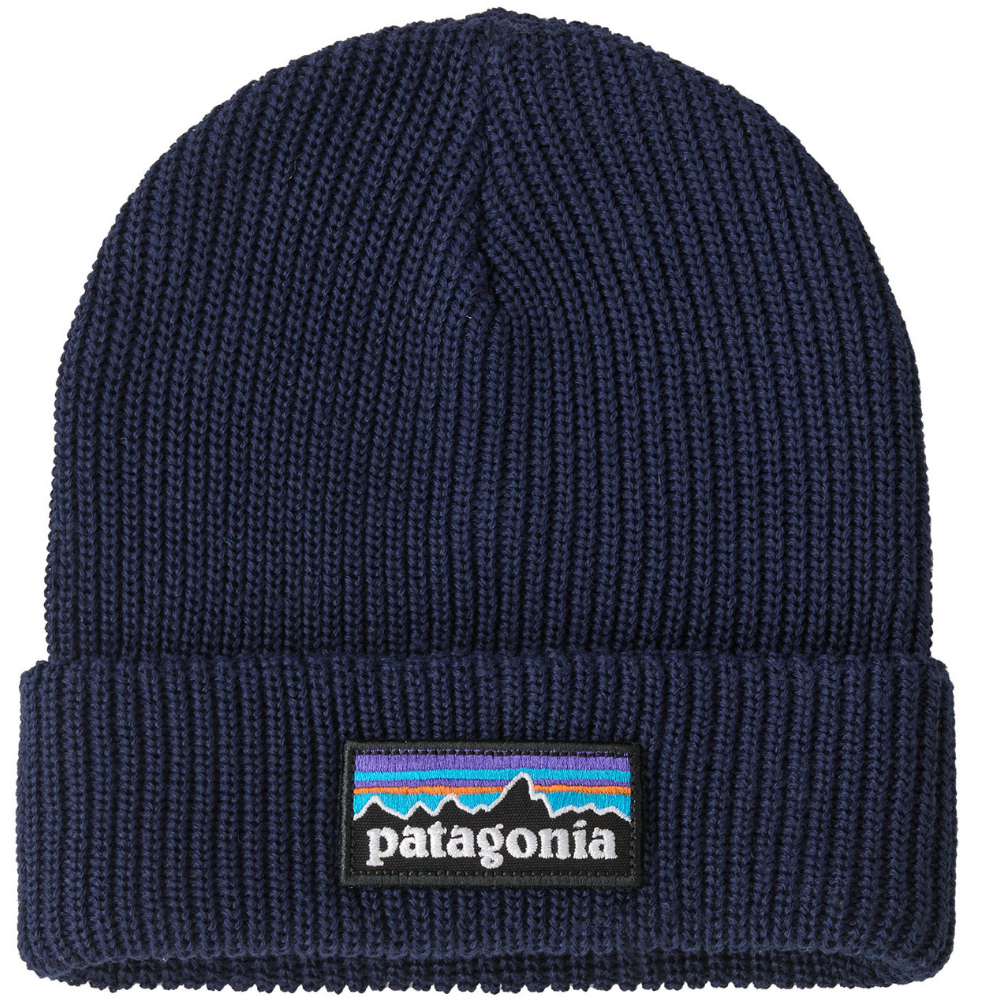 Patagonia Kids Logo Beanie P-6 Logo: New Navy