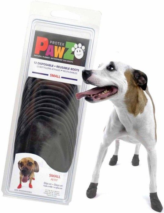 Pawz Dog Boots Black S