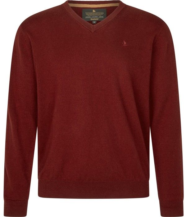 Seeland M"s Pine V-Neck Pullover Merlot'