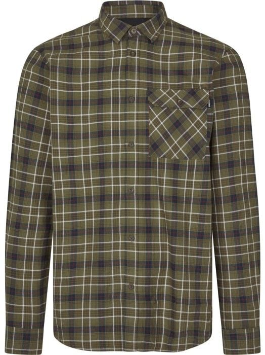 Grape leaf/dark navy check