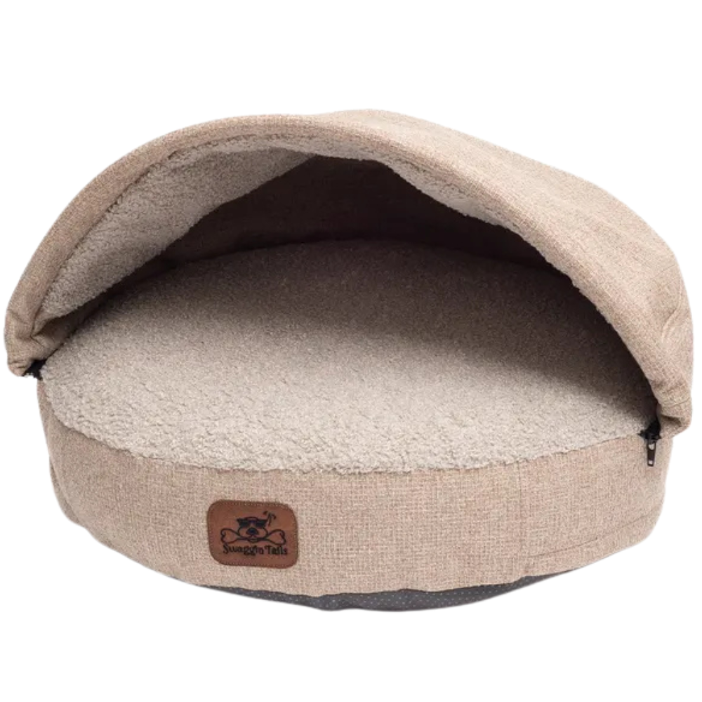 Swaggin Tails Hundbädd Grottis S Beige / Grå
