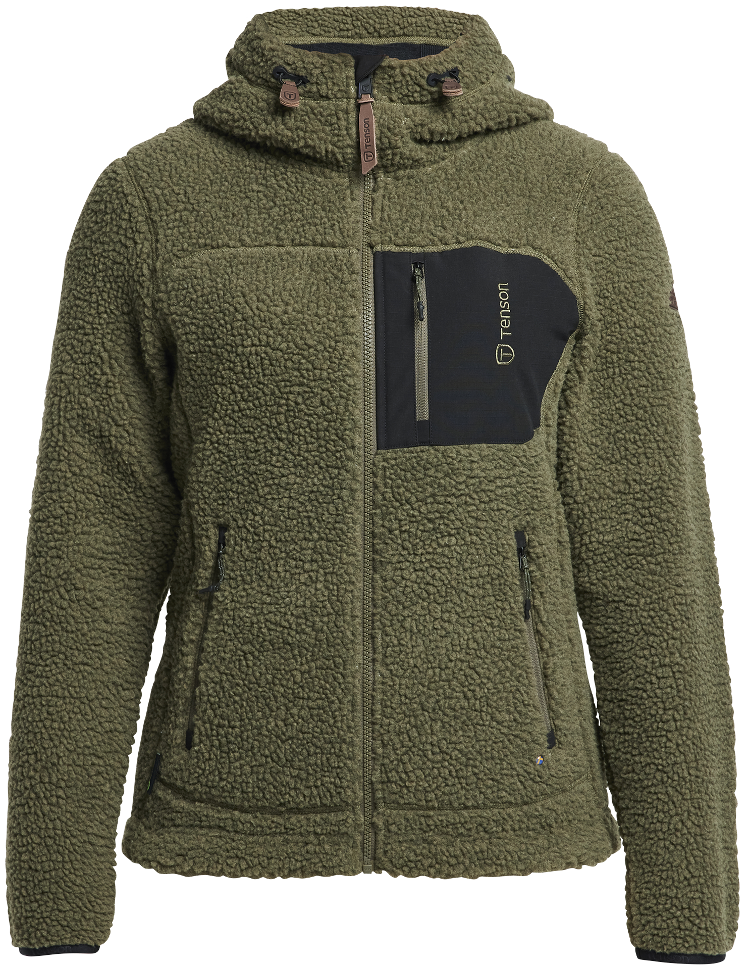 Tenson W's Himalaya Teddy Fleece Hood Grape leaf