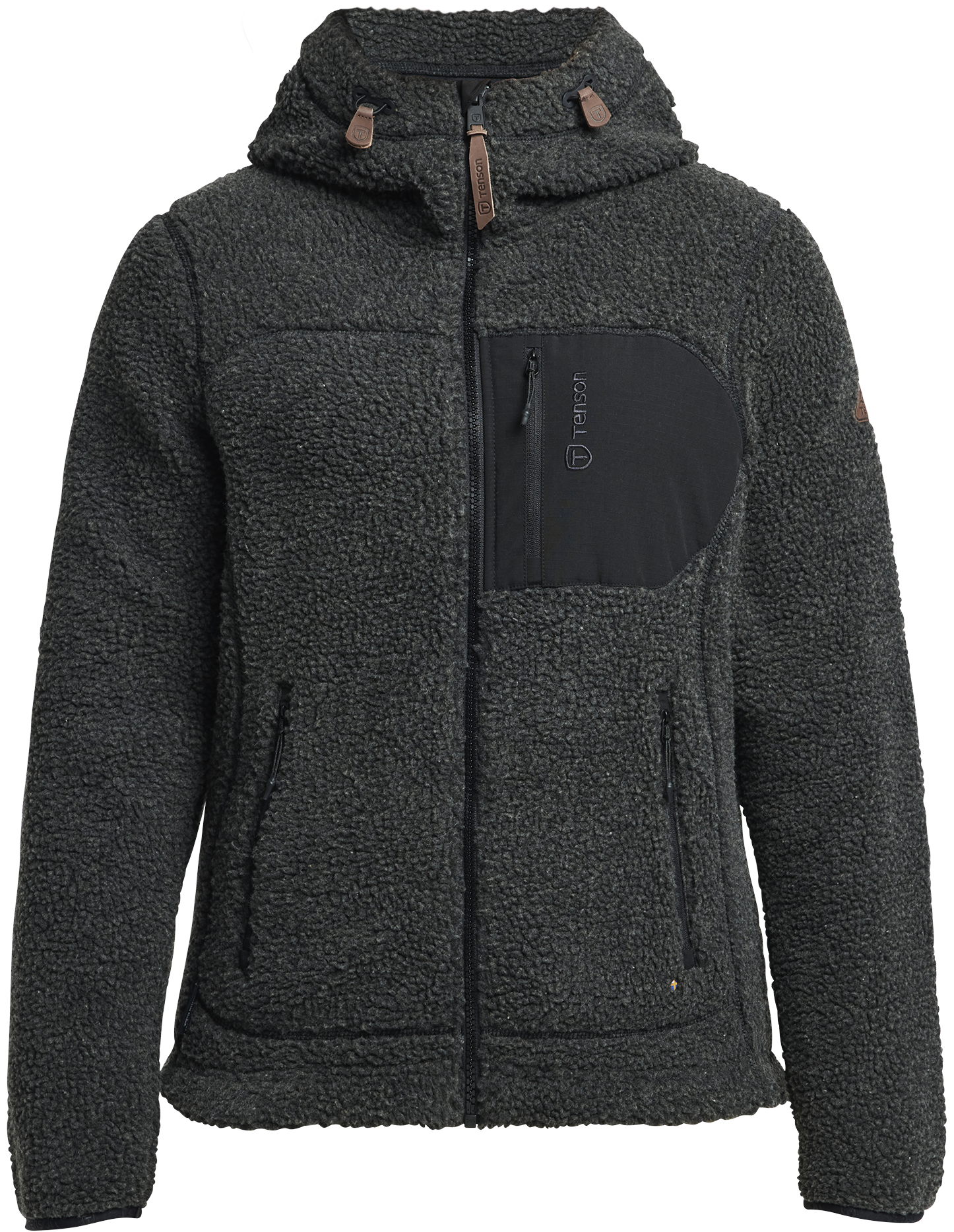 Tenson W's Himalaya Teddy Fleece Hood Pirate Black