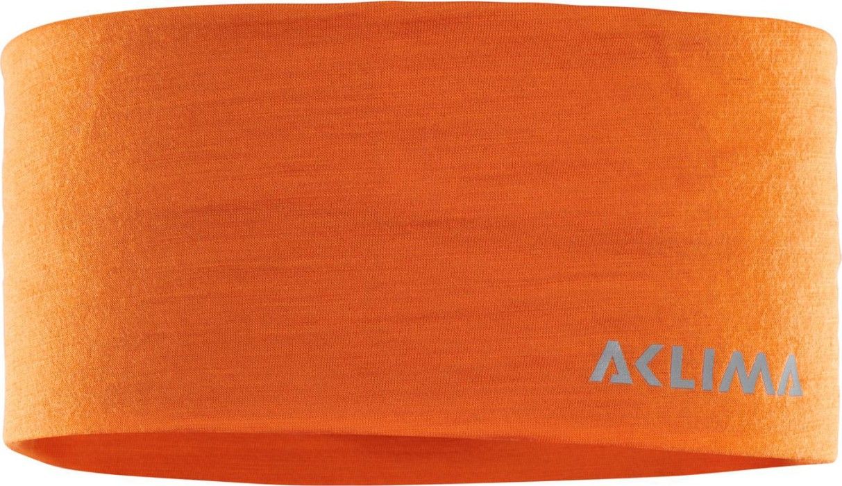 Aclima LightWool Headband Orange Popsicle