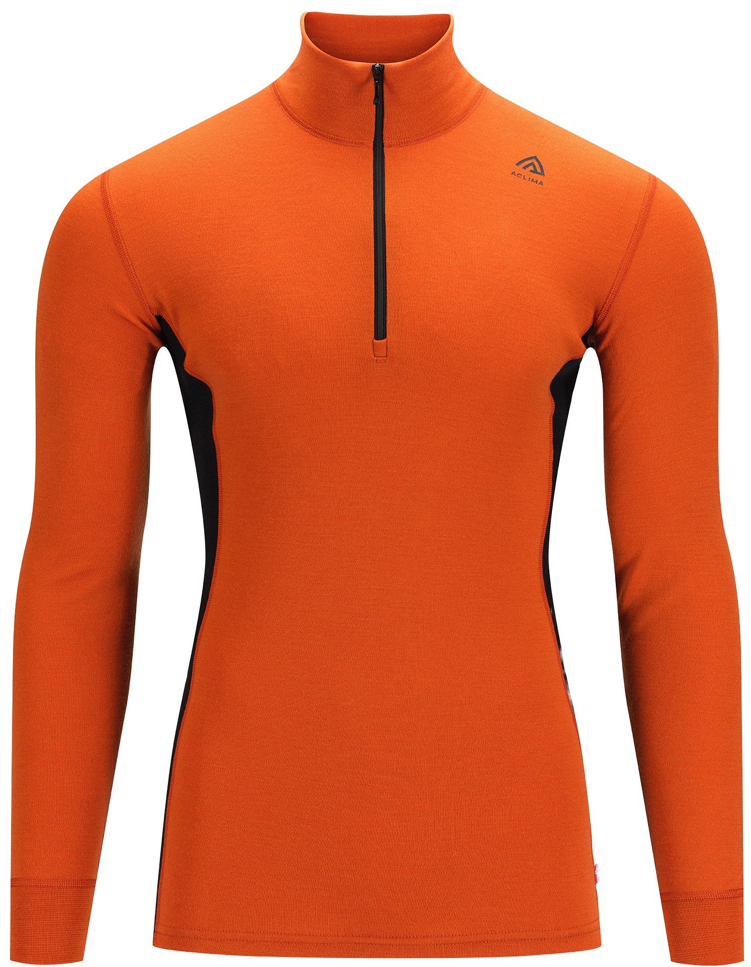 Aclima WarmWool Mockneck M's Gold Flame/Jet Black
