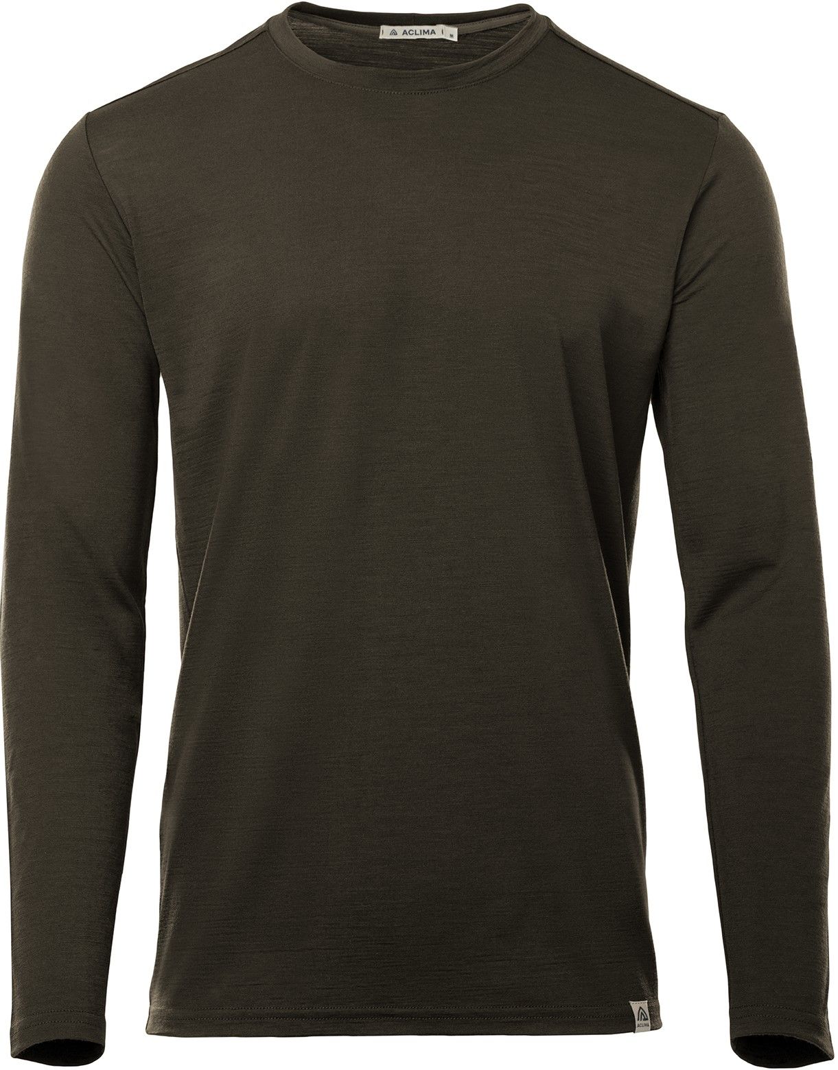Aclima LightWool 180 Crewneck pitkähihainen, maastonvihreä