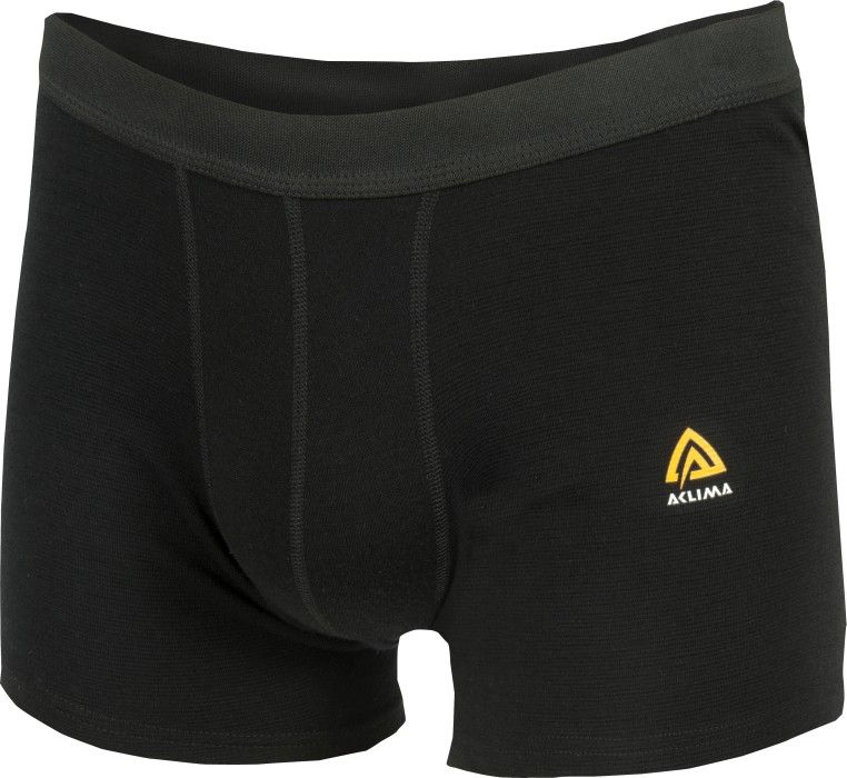 Aclima WarmWool -miesten merinovillabokserit (Jet Black)