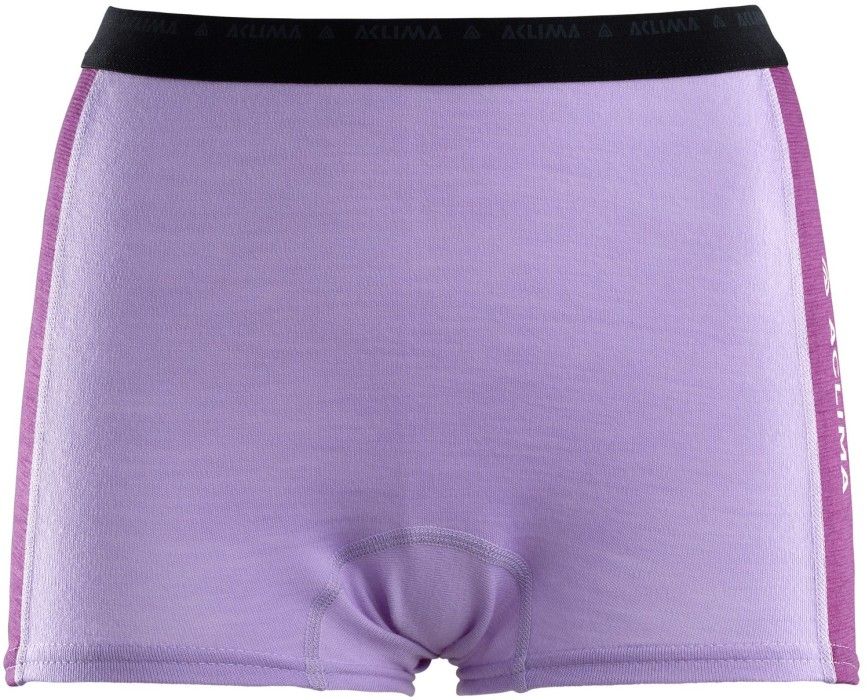Aclima W's WarmWool Boxer Shorts Purple Rose / Sunset Purple