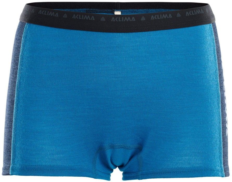 Aclima W's WarmWool Boxer Shorts Blue Sapphire / Navy Blazer