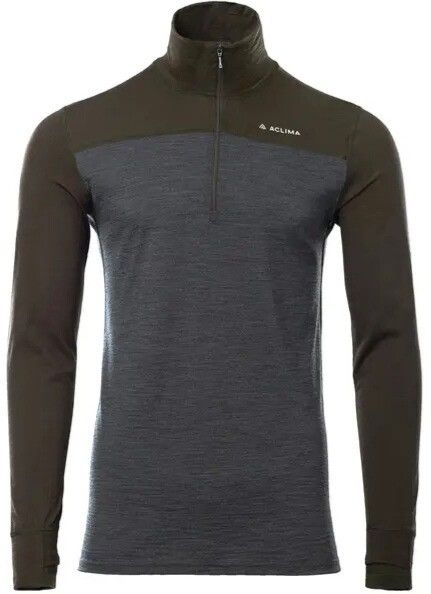 Aclima LightWool 180 Polo w/ zip Ms Tarmac/Marengo