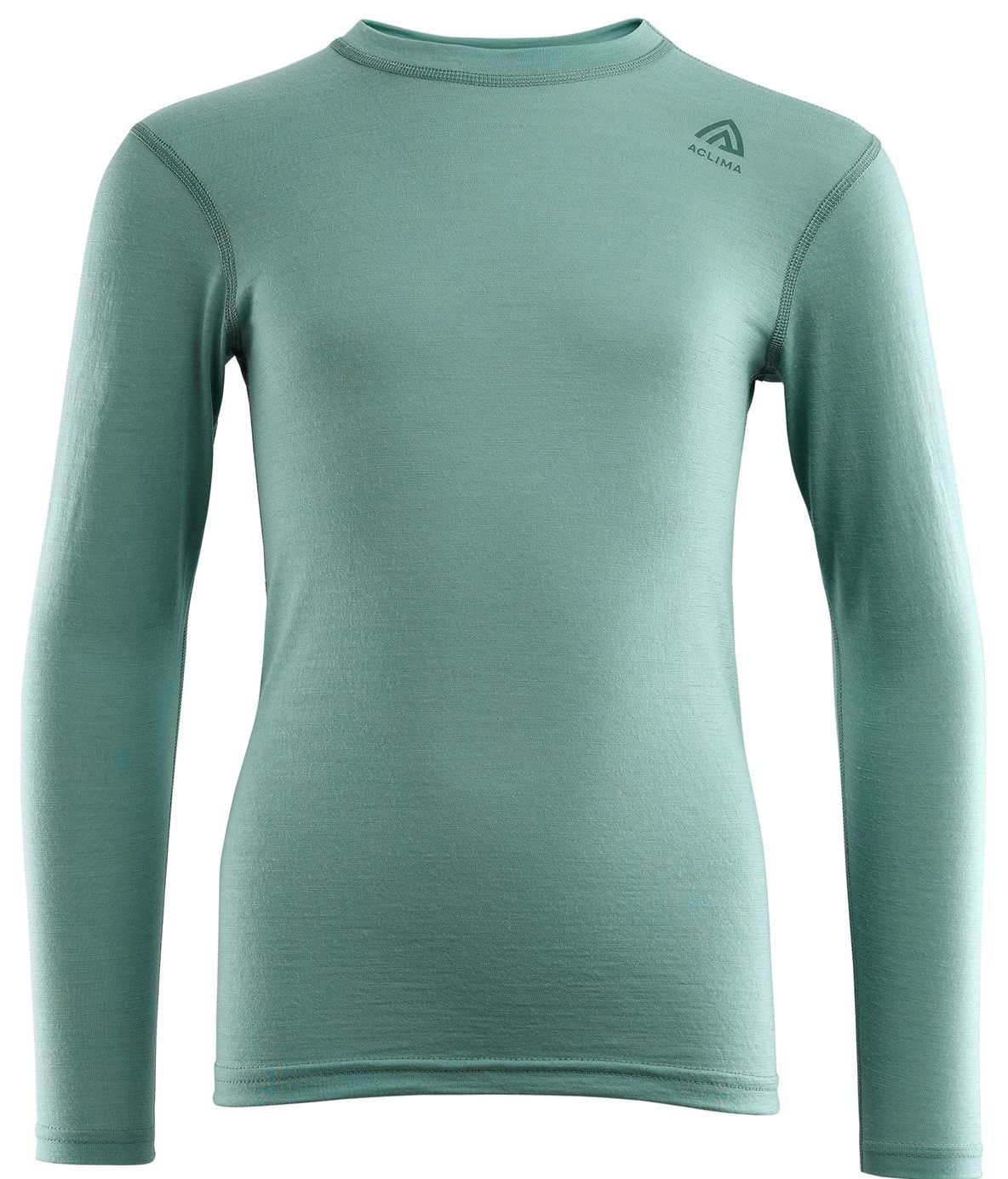 Aclima Lightwool Crewneck Junior merinopaita, Oil Blue