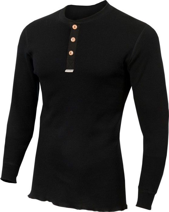 Aclima WarmWool Granddad Shirt Man Jet Black