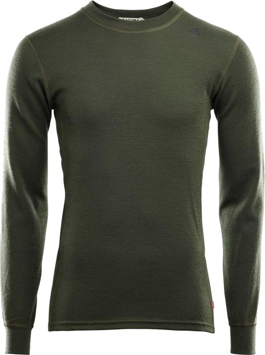 Aclima WarmWool Crewneck Shirt Man Olive Night