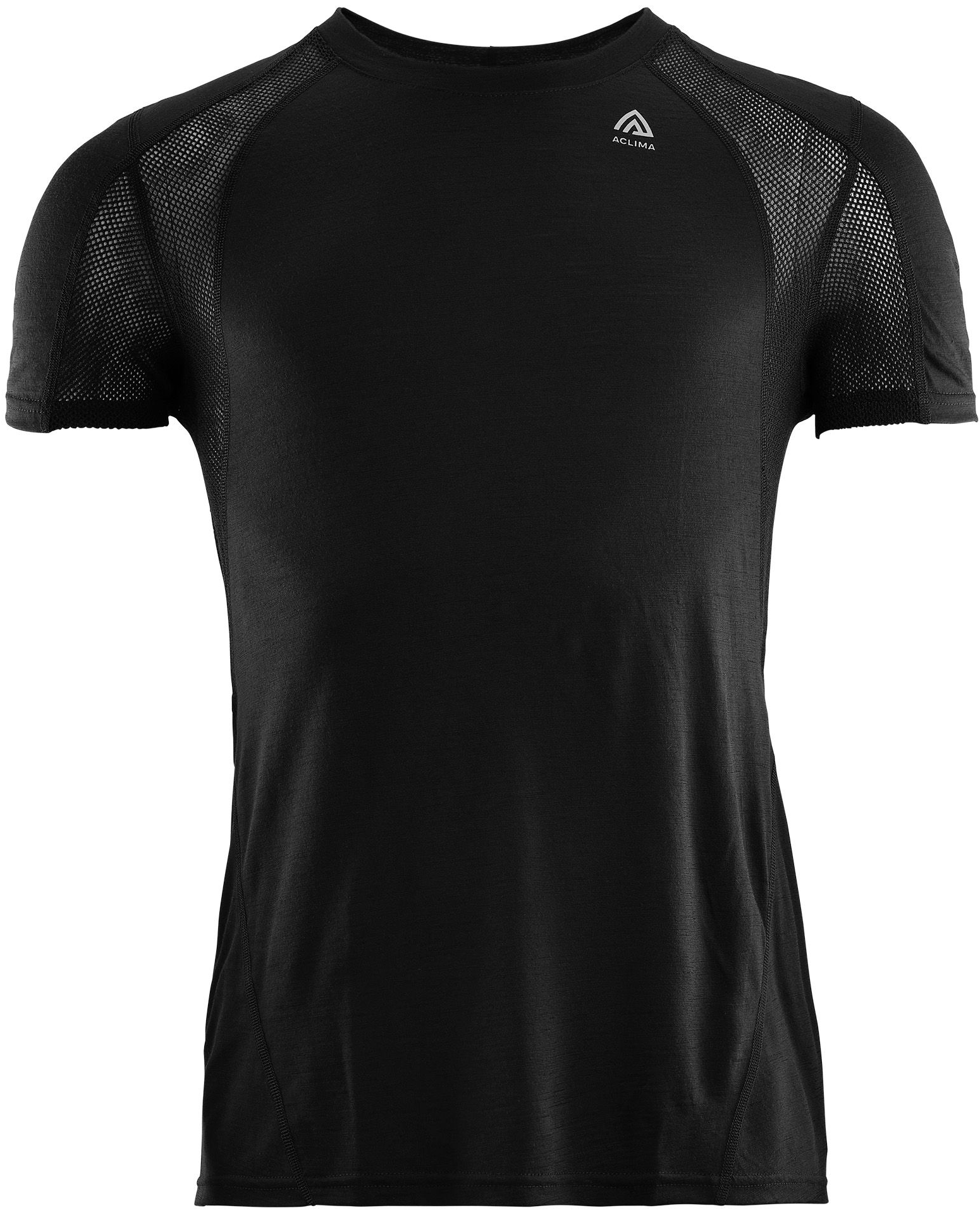Aclima M's Lightwool Sports T-Shirt Jet Black