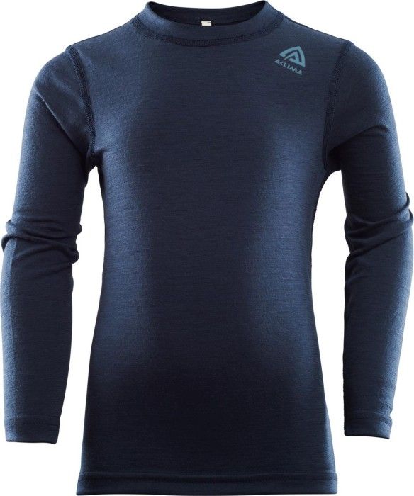 Aclima Kids LightWool Crew Neck Shirt Navy Blazer