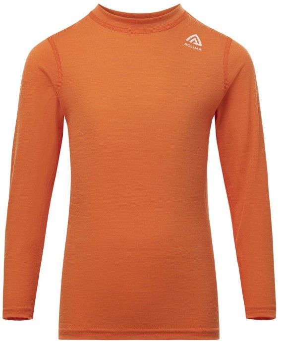 Aclima Aclima LightWool 140 Crewneck Children Orange Tiger