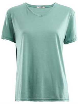 Aclima LightWool T-Shirt Loose Fit Woman Oil Blue