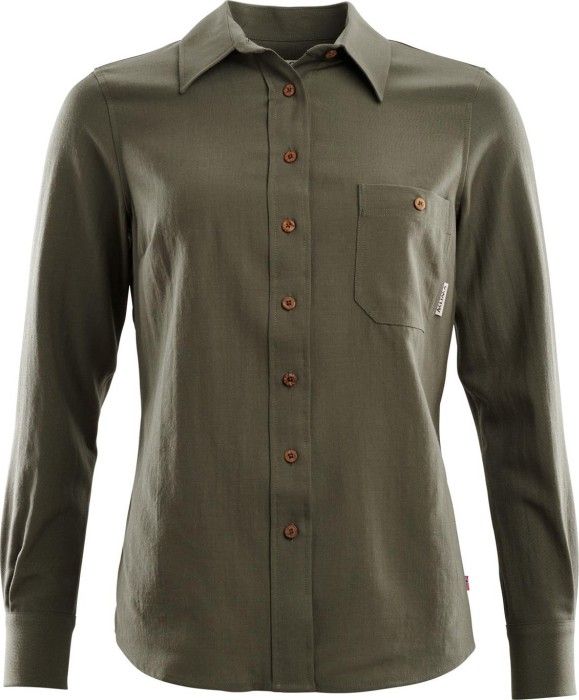 Aclima Woven Wool Shirt Woman Ranger Green