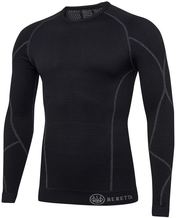Beretta HT Body Mapping 3D L/S kerrastopaita, musta