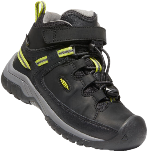Keen Footwear Kids Targhee Mid Waterproof Black/Steel Grey