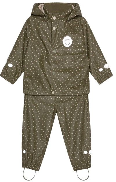Viking Jolly Print Rain Set Kids Olive