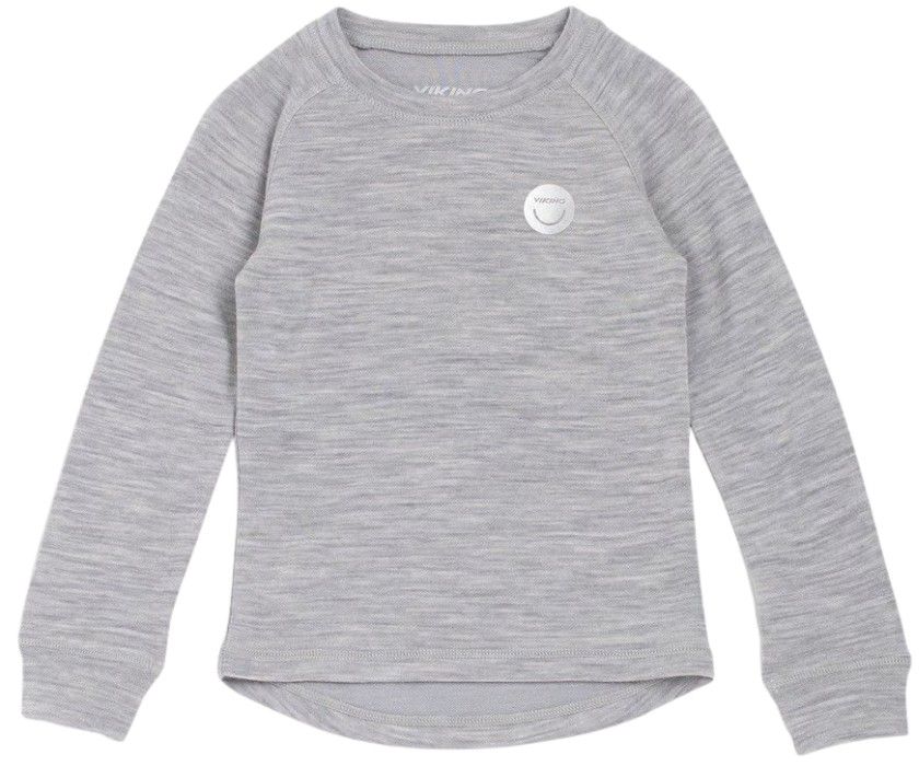 Viking Soft Baselayer Merino Top Kids Grey/Light Grey