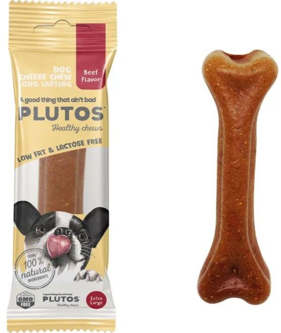 PLUTOS Ost & Nötkött Hundtugg Medium