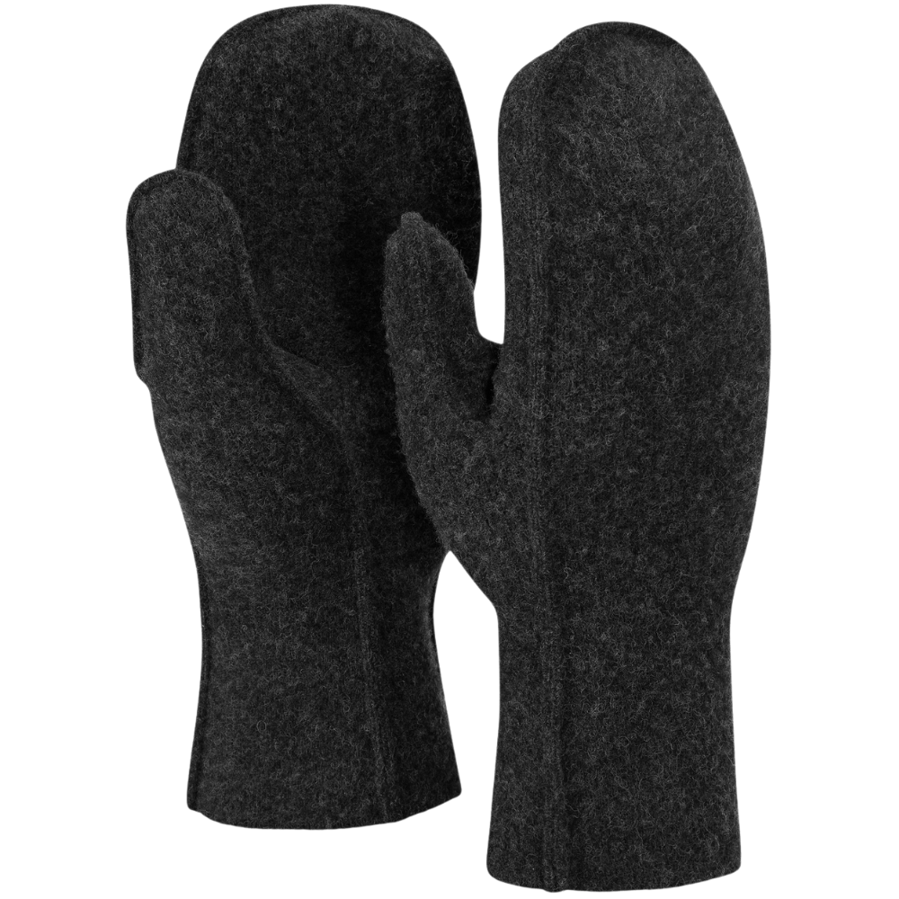 Aclima Reborn Felted Mittens Dark Grey Melange