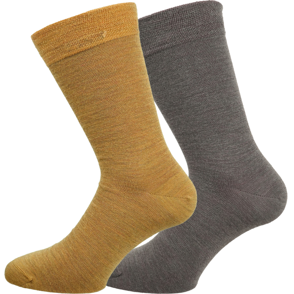 Avignon 2-Pack Liner Merinoull Umbra/Mustard