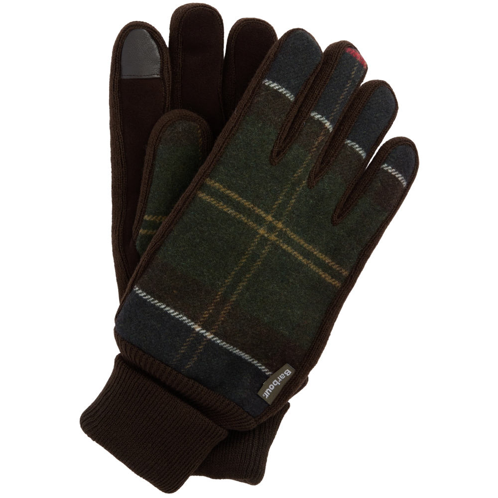 Barbour M's Hackney Tartan Gloves Classic Tartan