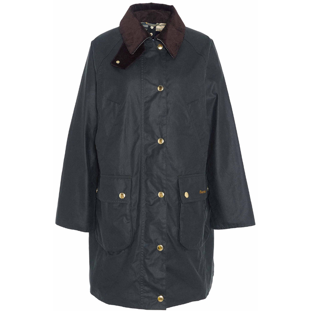 Barbour W's Long Beadnell Wax Jacket Sage/Ancient