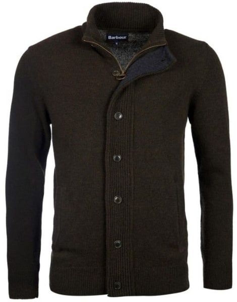 Barbour Men's Elbow-Patch Cardigan New Stone