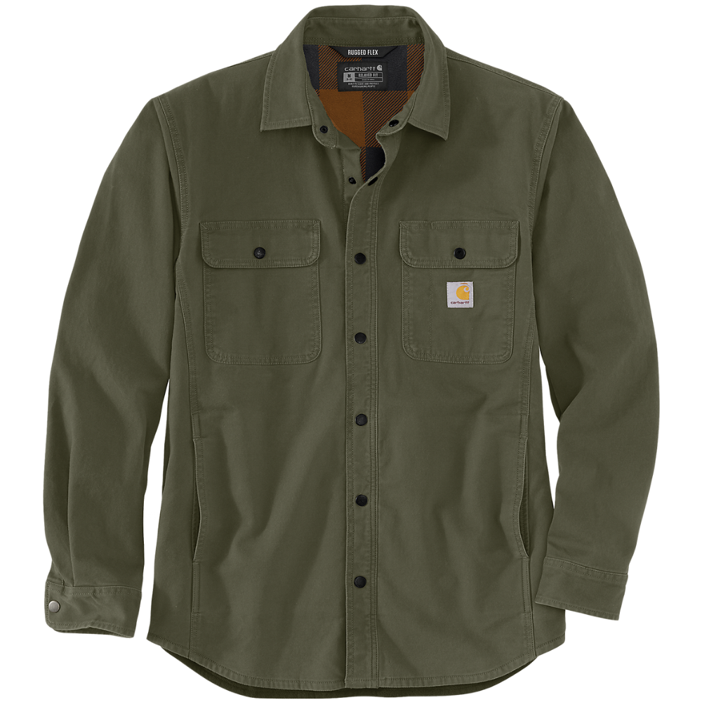 Carhartt Men's Canvas Fleece-Lined Shirt Jacket
