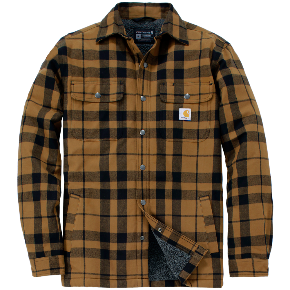 Carhartt Ms Flannel Sherpa-Lined Shirt Jacket