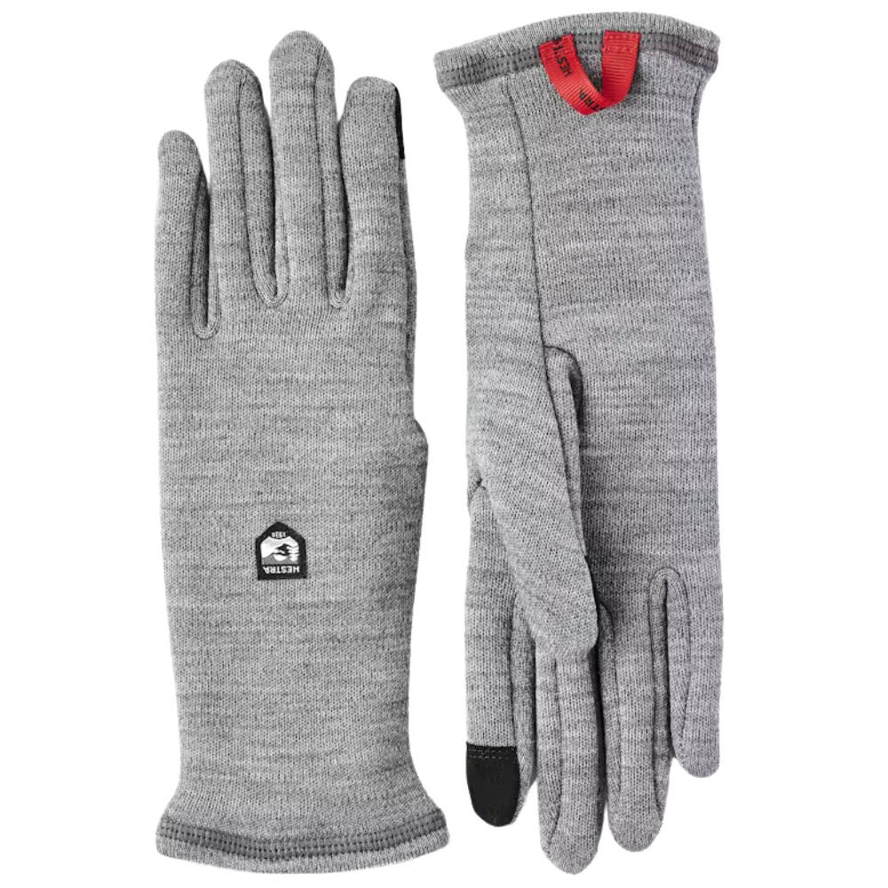 Hestra Gravita Merino Liner 5 Finger Unisex Grey