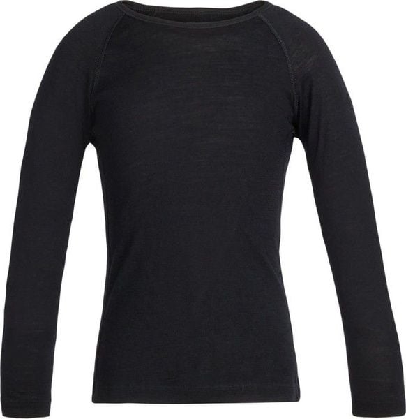 Icebreaker Kids Oasis LS Crewe 200 Black