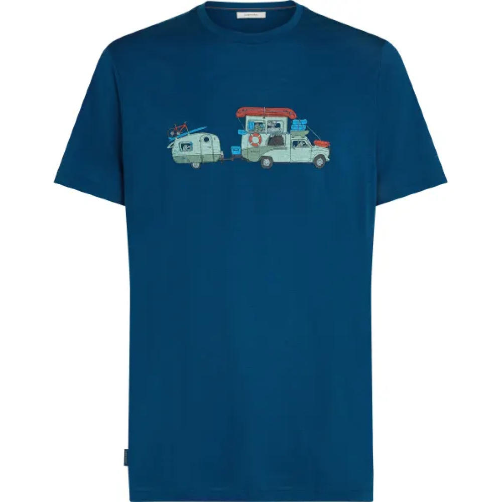 Icebreaker M's Merino 150 Tech Lite Ss Tee Transportage Atlantis