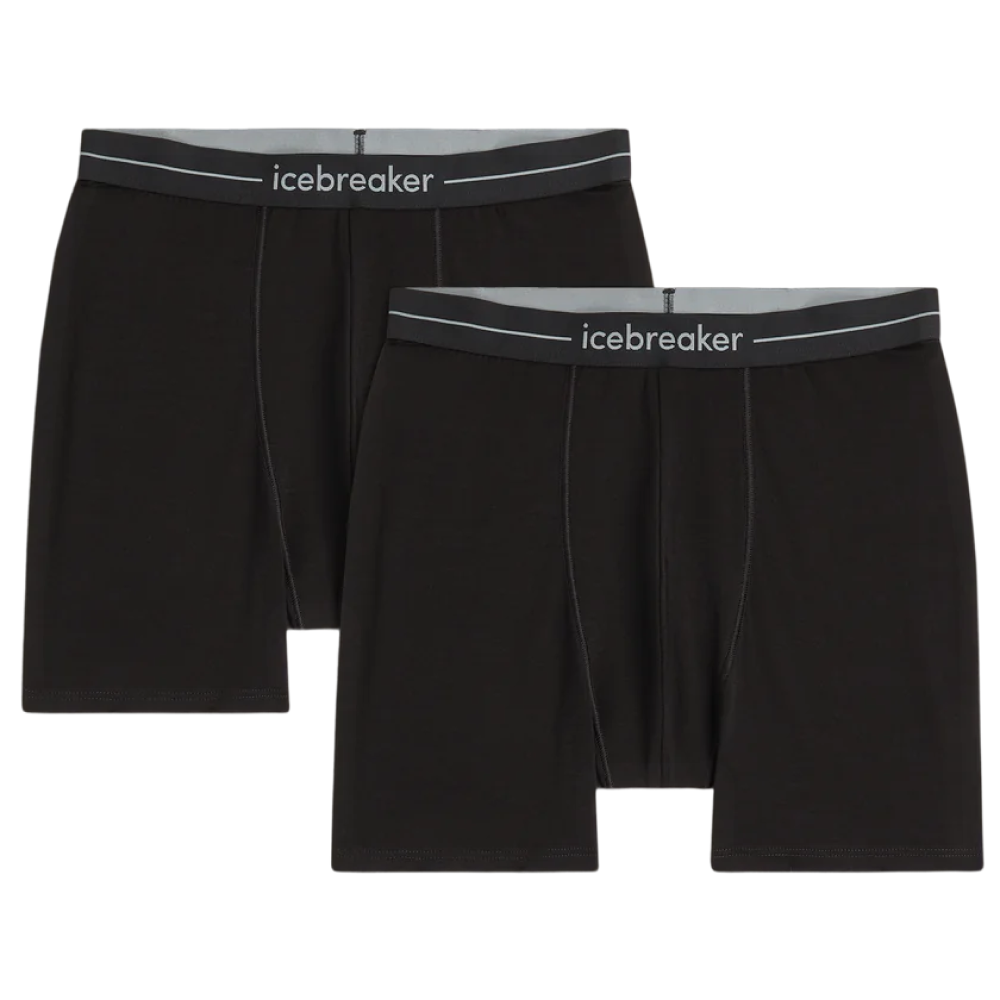 Icebreaker M's Merino 150 Anatomica Boxers 2 Pack Black