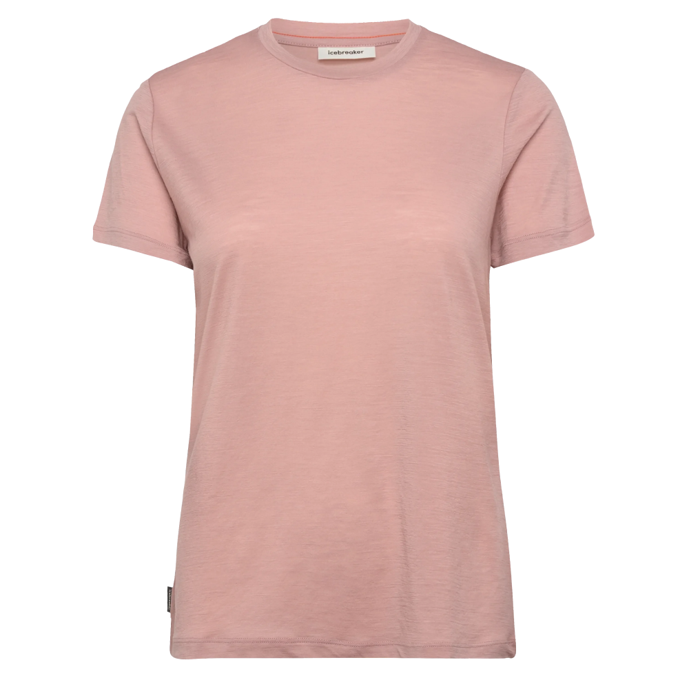 Icebreaker W's Merino 150 Tech Lite Ss Relaxed Tee Mtn Shift Pink Quartz