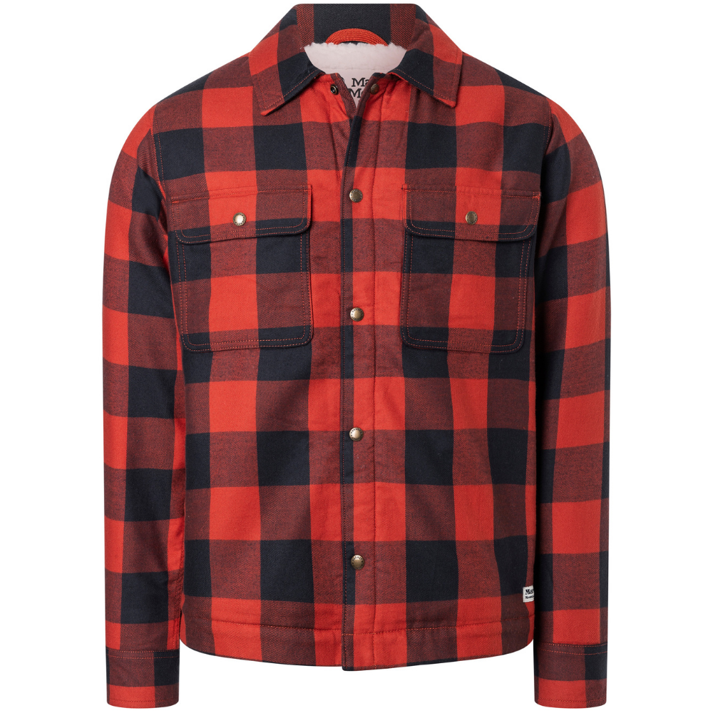 Marmot Ms Ridgefield Sherpa Flannel Shirt Jacket Red