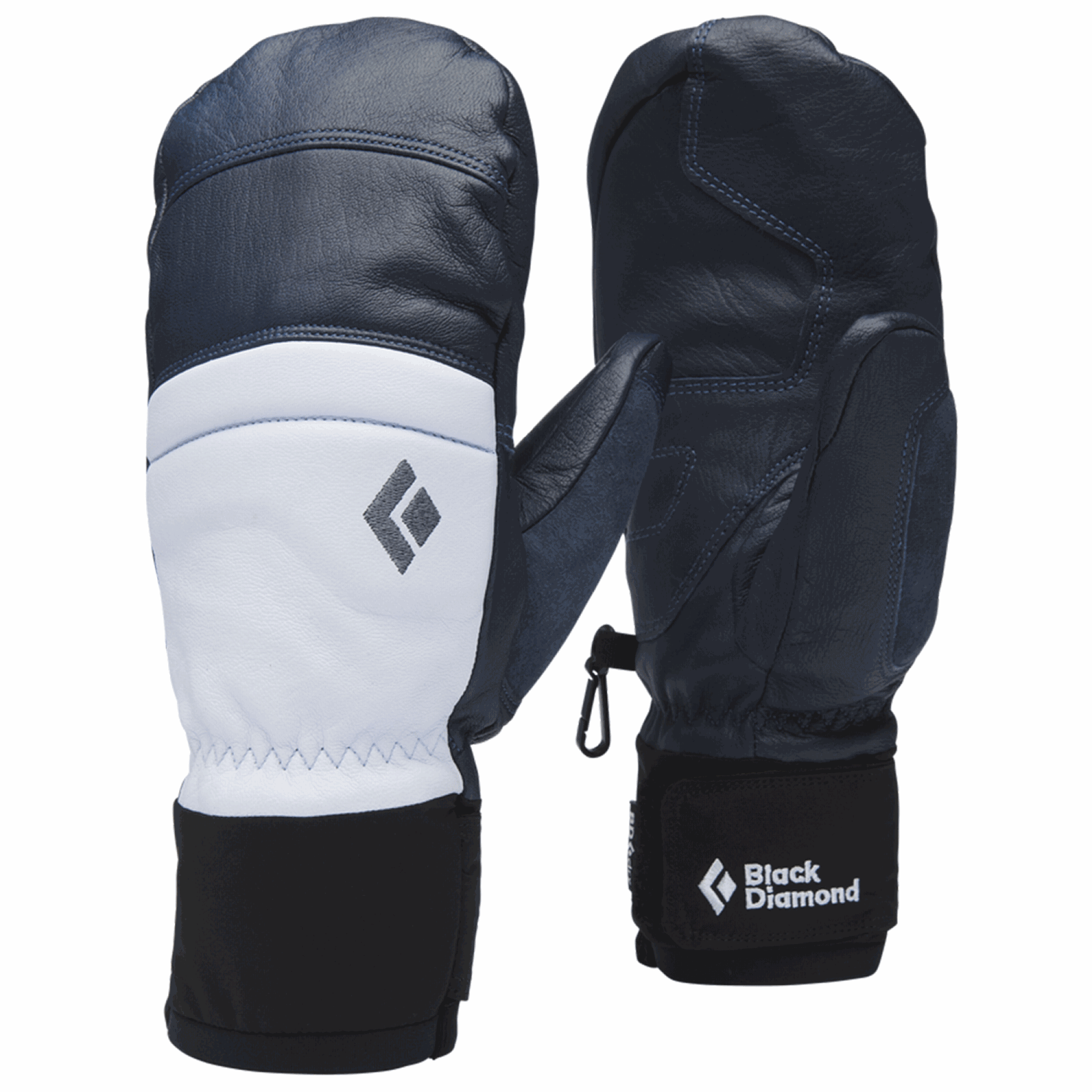 Black Diamond W Spark Mitts Charcoal - Belay Blue