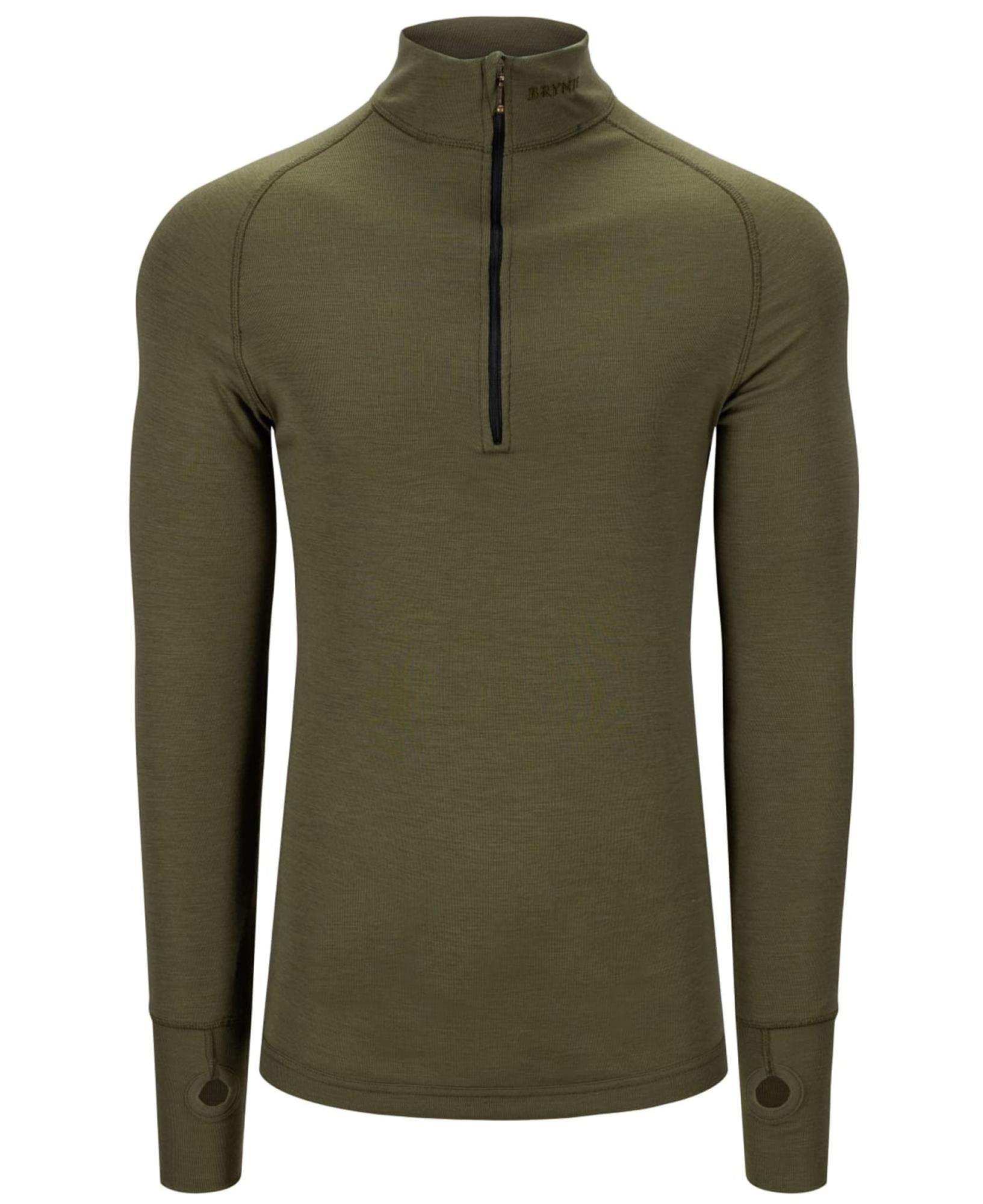 Brynje Arctic Tactical Zip Polo Olive Green