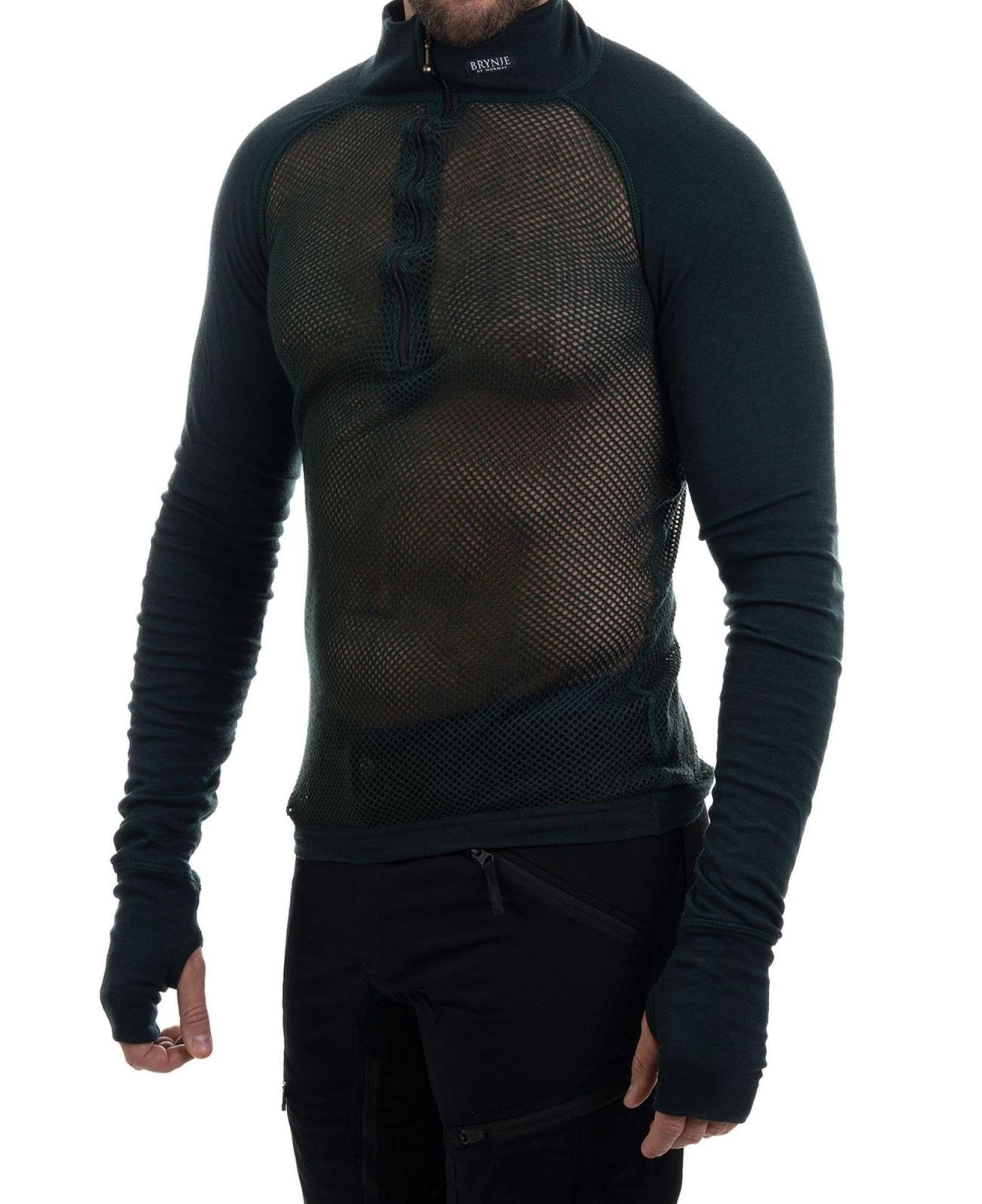 Brynje Arctic Zip Combatshirt Green