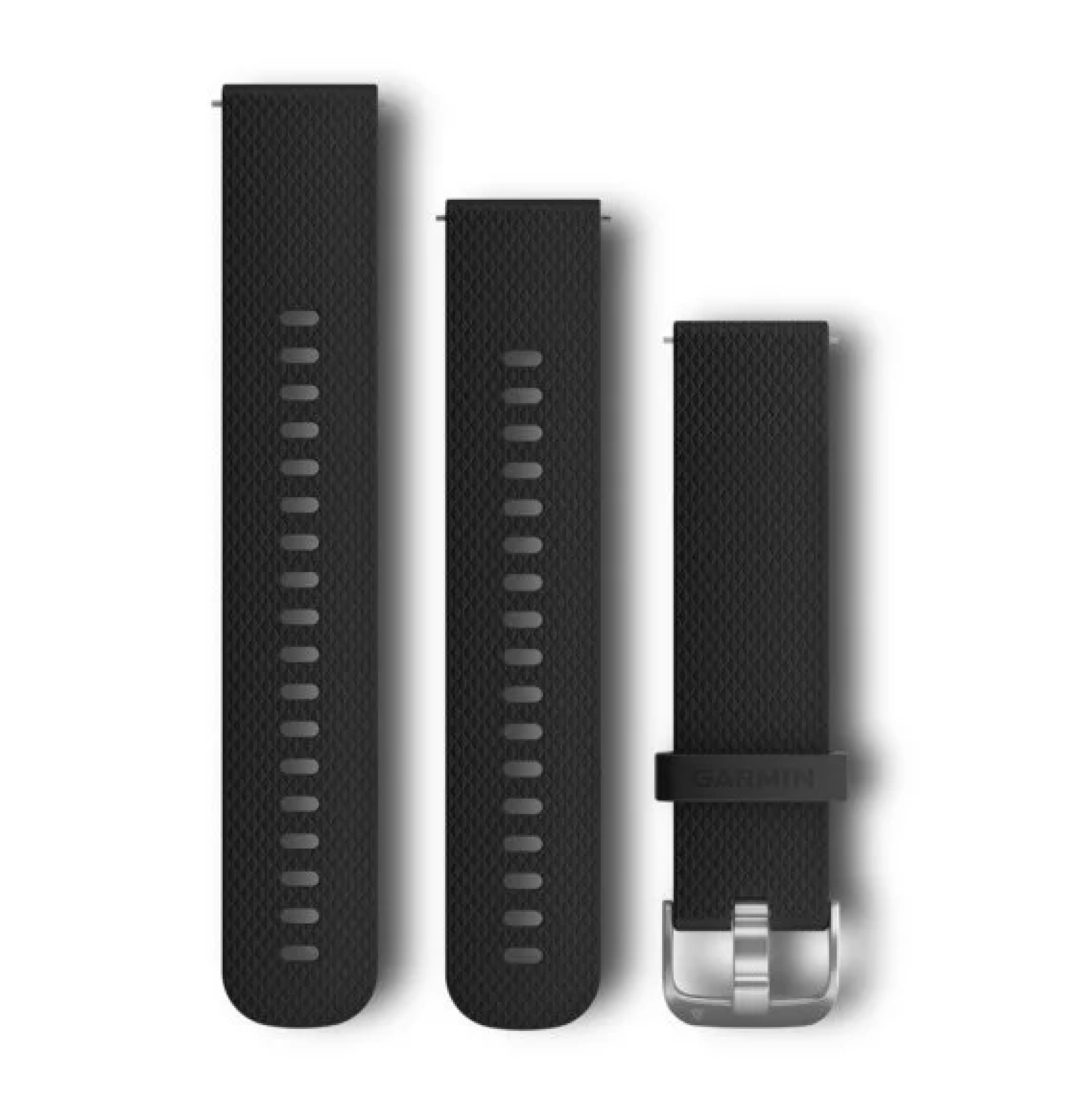 Garmin Quick Release 20 Silikon Silver Svart