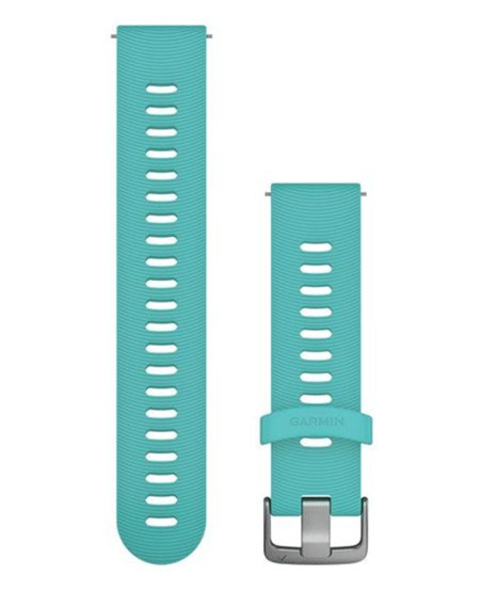Garmin Quick Release 20 Silikon Silver Aqua