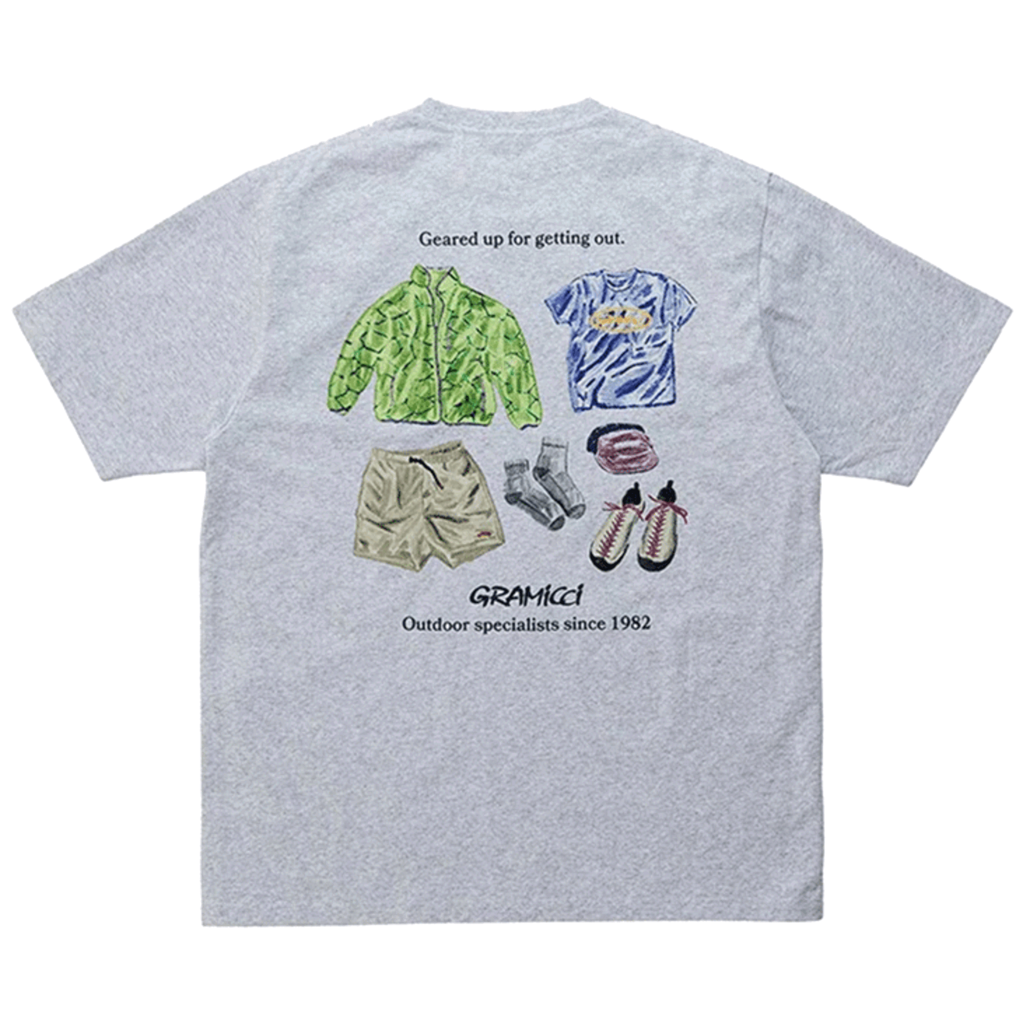 Gramicci Geared Up Tee Grey Heather